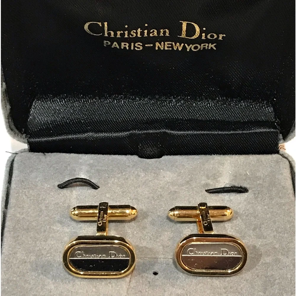 DIOR CD Logo Cuff Links in box 😍🔥